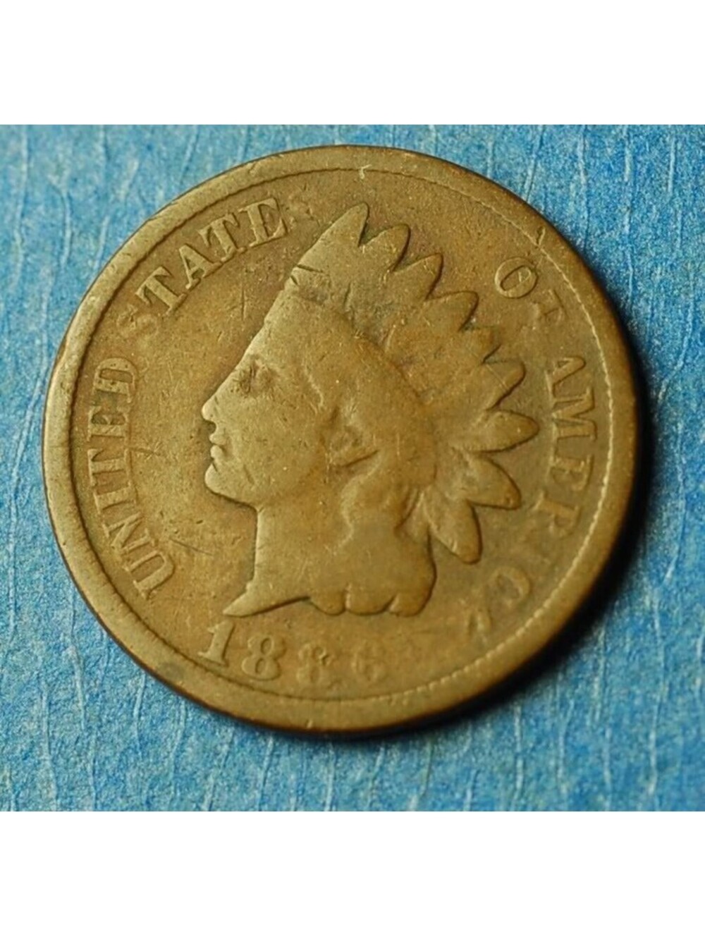 W1665 1886 ๐ฅTYPE 2๐ฅIndian Head Cent Penny 1c - Check Out Our Store